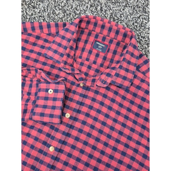 UNTUCKit Other - UNTUCKit‎ Shirt Mens Large Slim Long Sleeve Flannel Checkered Plaid Button Down